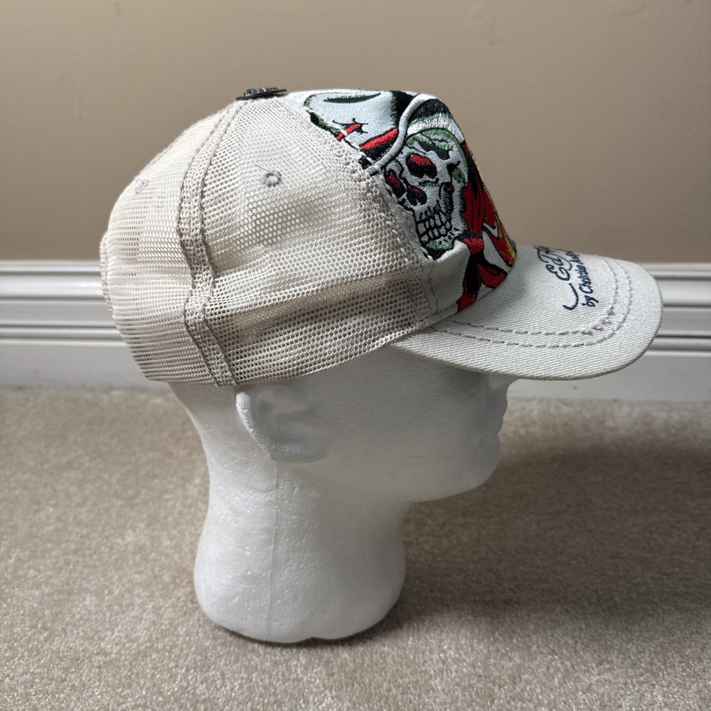 Don Ed Hardy Christian Audigier Embroidered Skulls Sombrero Snapback Trucker Hat - Picture 7 of 12